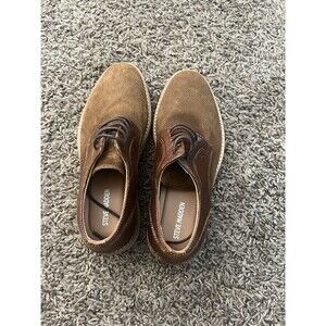 NWOT Steven Madden Boy’s Lace Up Oxford Brown Dress Shoes Size 2)